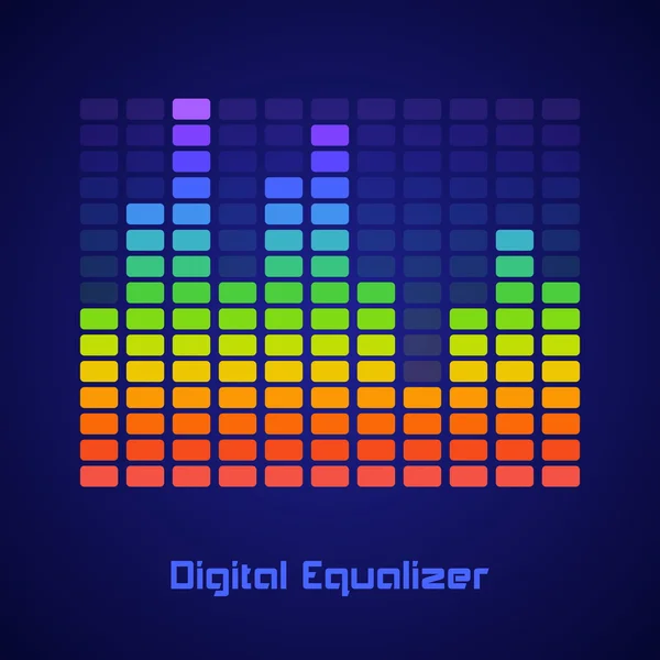 Rainbow equalizer — Stock Vector