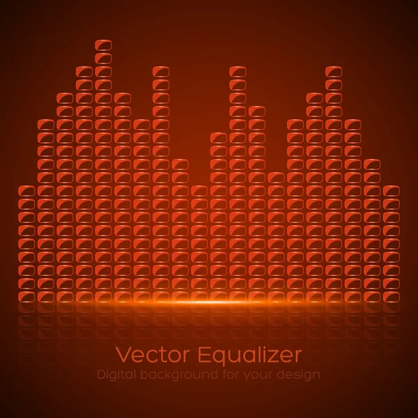 Glass Equalizer — Stock Vector