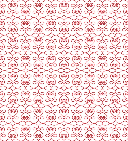 Seamless pattern with hearts — Stock Vector