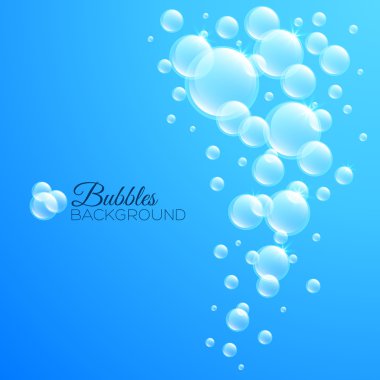 baloncuklar su altında arka plan