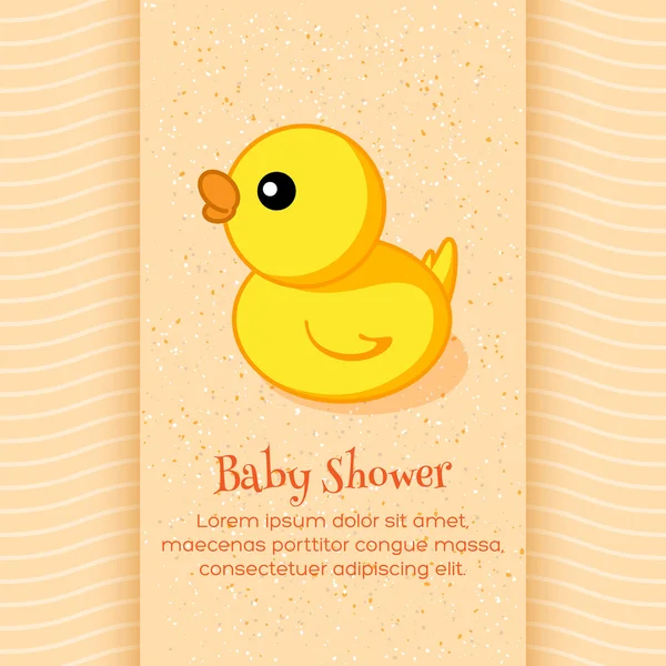 Carte de douche bébé — Image vectorielle