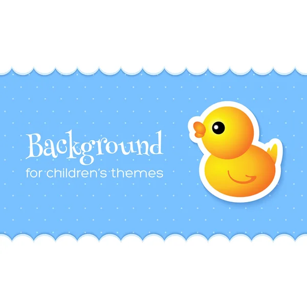 Abstract Background with Duck — Stock Vector