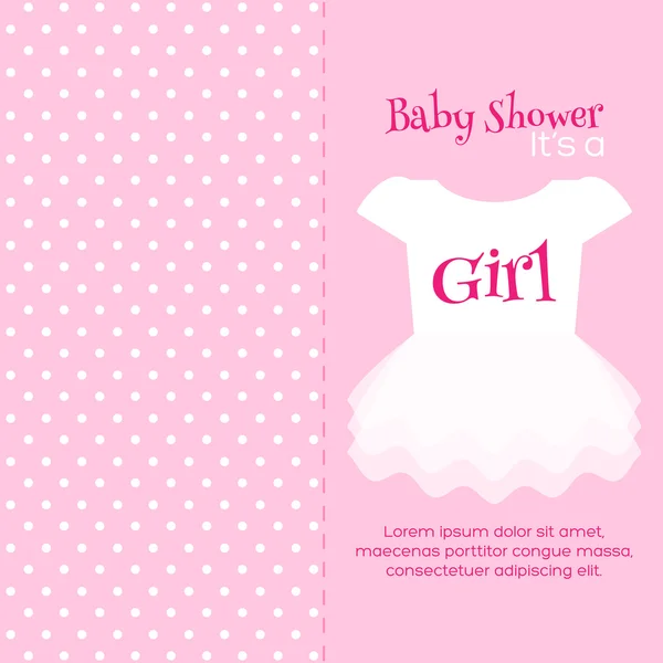 Bebek duş davet şablonu — Stok Vektör