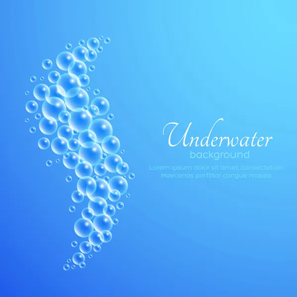 Wave of Air Bubbles — Stock Vector