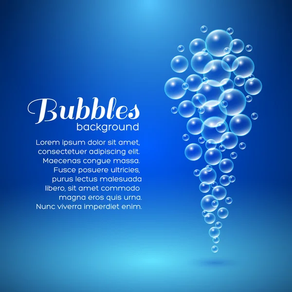 Air Bubbles Background — Stock Vector