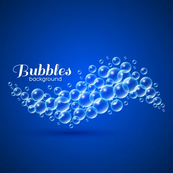 Våg av luftbubblor — Stock vektor