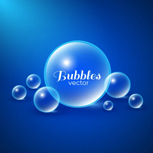 Air Bubbles Background — Stock Vector