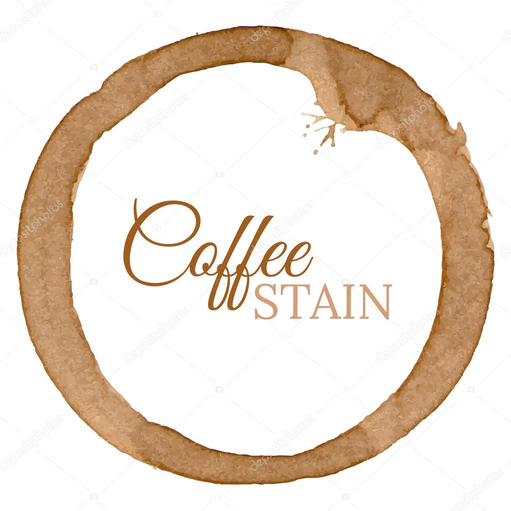 Vector Coffee Cup Stain Background