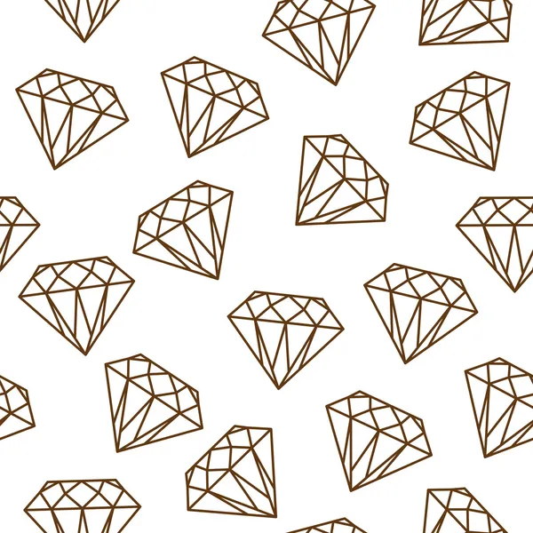Bezešvé vzor s diamanty — Stockový vektor