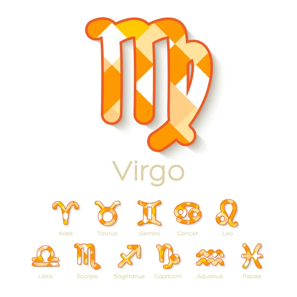 Zodiac Symbol Icons — Stock Vector