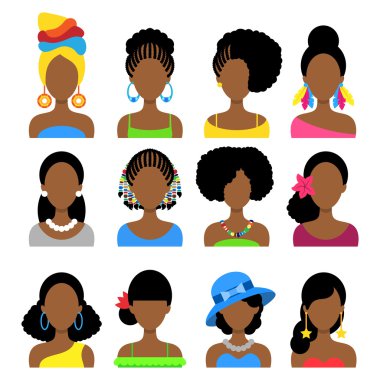 farklı Afrikalı kadınların moda stilleri