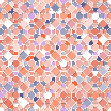 renkli kesintisiz mozaik desen