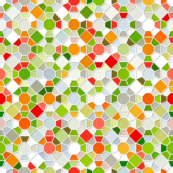 Motif mosaïque sans couture coloré — Image vectorielle
