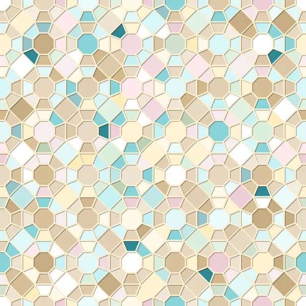 Kleurrijke naadloze mozaïek patroon — Stockvector