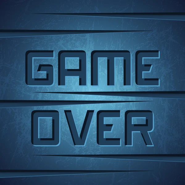 Message du jeu terminé — Image vectorielle