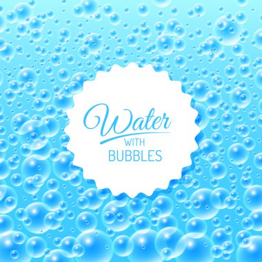 Kabarcıklı su arkaplanı