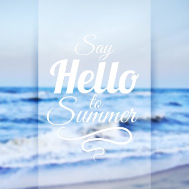 Summer Sea Background clipart