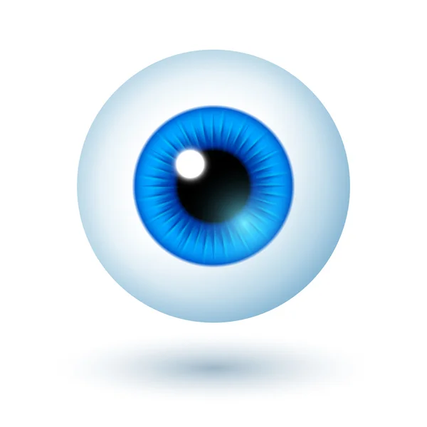 Karikatur blaues Auge — Stockvektor