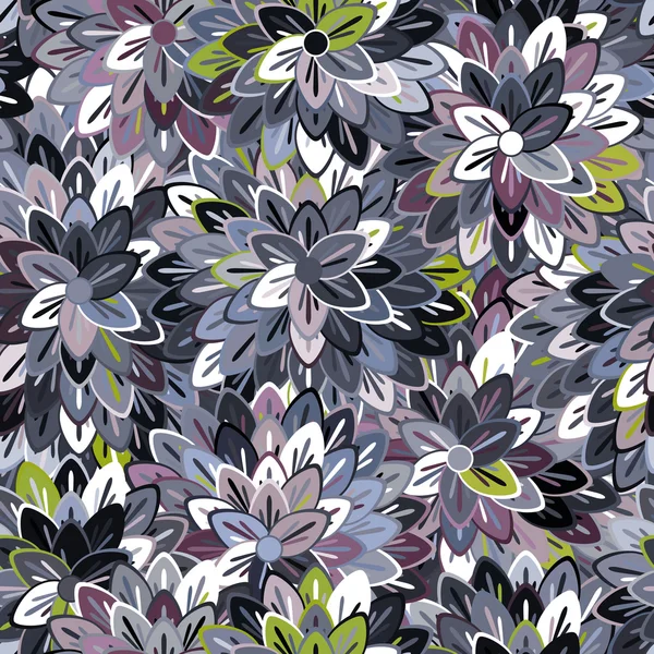 Multicolored Seamless Floral Pattern — Stock Vector