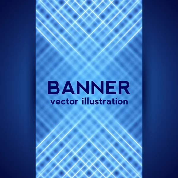 Dark Blue Digital Banner — Stock Vector