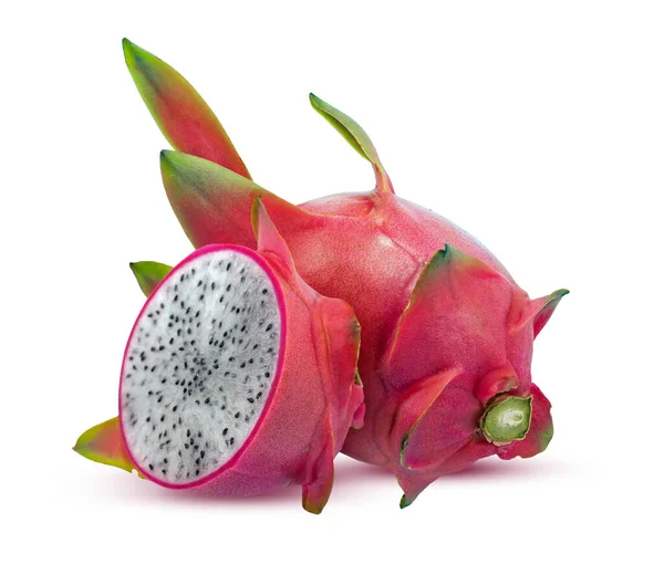 Pitaya Dragon Φρούτα Που Απομονώνονται Λευκό Φόντο — Φωτογραφία Αρχείου