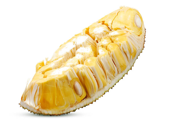 Один объект Jackfruit изолирован на белом фоне
