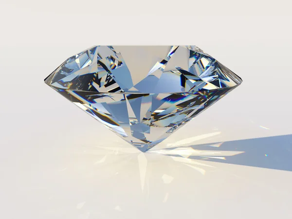 Diamant met dispersie — Stockfoto