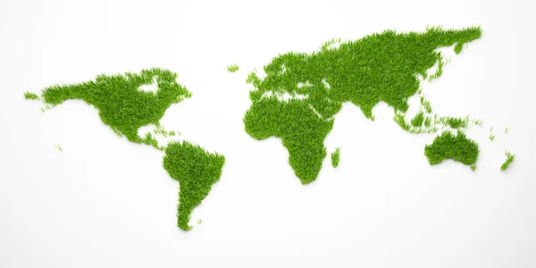 Carte du monde verte — Photo