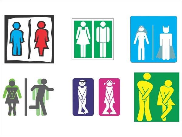 Toilet, toilet, wc symbool Stockillustratie