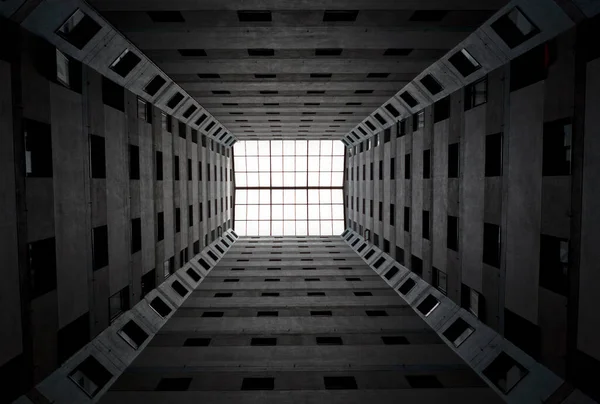 Vista Interna Dell Edificio Con Una Buona Prospettiva — Foto Stock