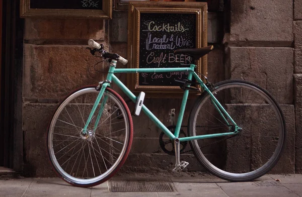 Bicicleta Verde Cidade — Fotografia de Stock