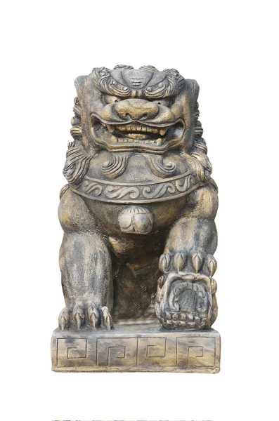 Dark gold chinese lion — Stock Photo, Image