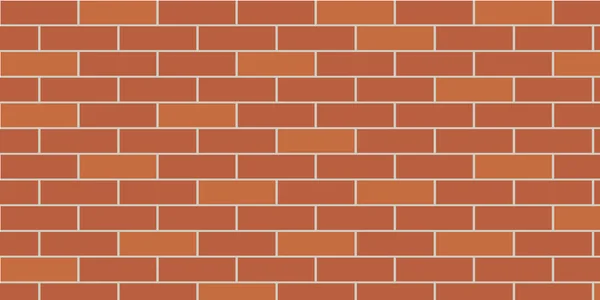 Wall Brick Mönster Bakgrund Vektor Vit Röd Och Grå Färg — Stock vektor