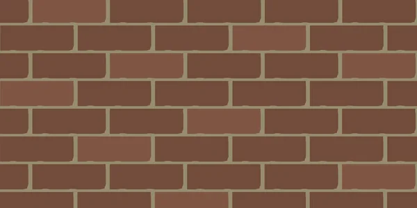 Wall Brick Padrão Fundo Vector Textura Tijolo Cor Branca Vermelha — Vetor de Stock