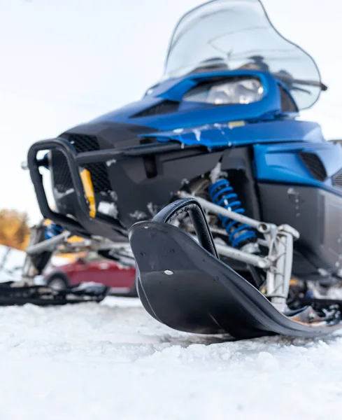Neve Móvel Condições Inverno Snowmobiling Inverno Norte Extrema Espécie Inverno — Fotografia de Stock