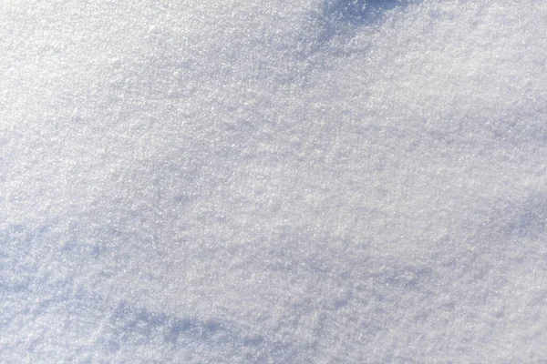 きれいな 白い雪のクローズアップ 冬の背景 雪の表面 新鮮なふわふわの白い雪の質感 高品質の写真 — ストック写真