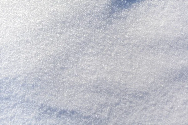 Schone Witte Sneeuw Van Dichtbij Winter Achtergrond Sneeuwoppervlak Frisse Pluizige Stockfoto