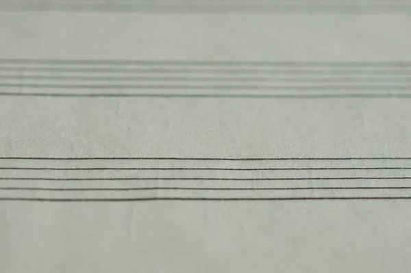 Página en blanco en un libro de música de cerca — Foto de Stock