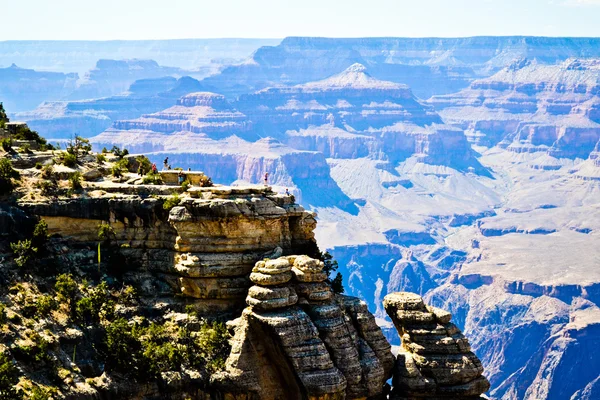 Grand Canyon rocks and people, USA — Stock Photo, Image