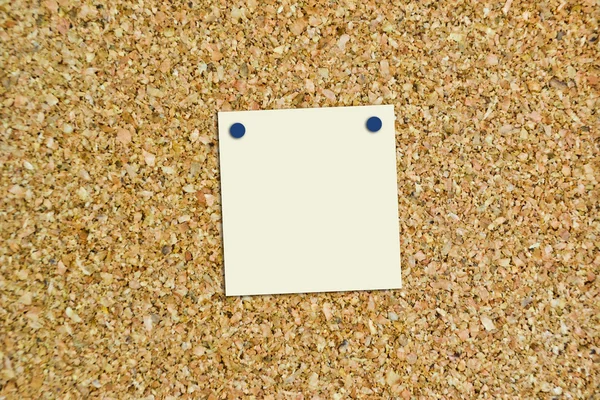 Note on a cork board — Stock Photo, Image