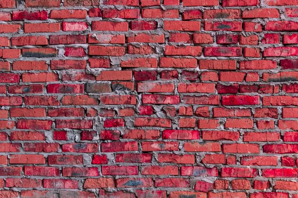 Red masonry background brick wall — Stock Photo, Image