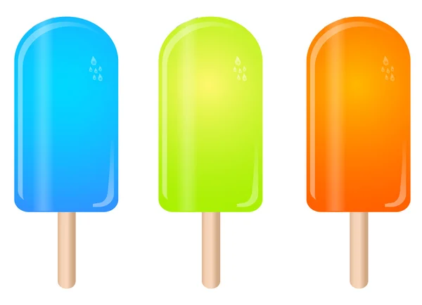 Helados Lollies — Vector de stock