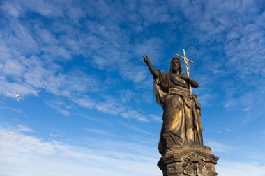 Prag eski kenti kış kaleleri Avrupa sokakları eski Avrupa