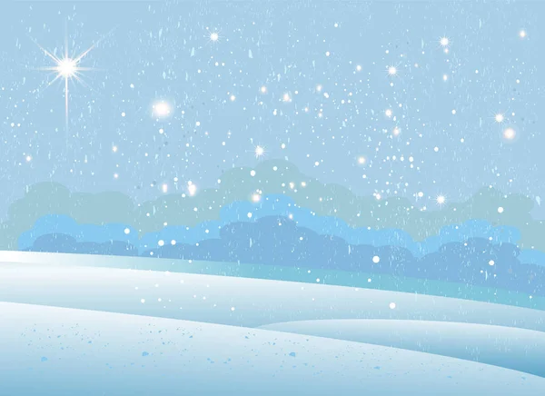 Delikatne Niebieskie Tło Zimowe Miejscem Tekst Ilustracja Wektora Zimowy Minimalistyczny — Wektor stockowy