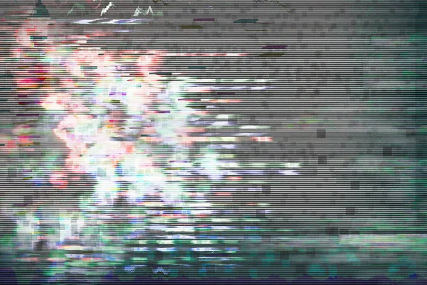 Abstract Digital Pixel Noise Glitch Error Damage Computer Glitch Effect — Stock Photo, Image