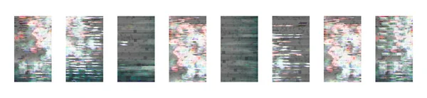グリッチ効果を持つ抽象的な背景 背景の大きさはInstagramの物語に適しています 要約デジタルピクセルノイズ グリッチ エラー コンピュータのグリッチ効果 反転色 — ストック写真