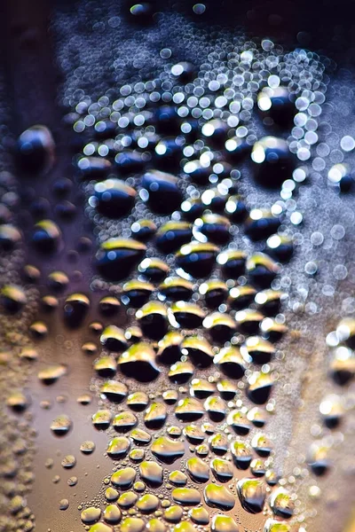 Blurry Abstract Multicolor Background Bokeh Water Drops Sunlight Texture Water — Stock Photo, Image