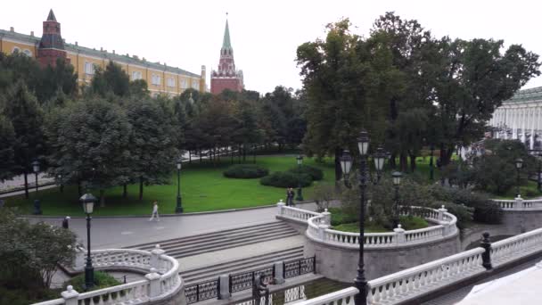 모스크바 러시아 2021 모스크바 역사의 중심지 모스크바 크렘린 알렉산더 모스크바의 — 비디오