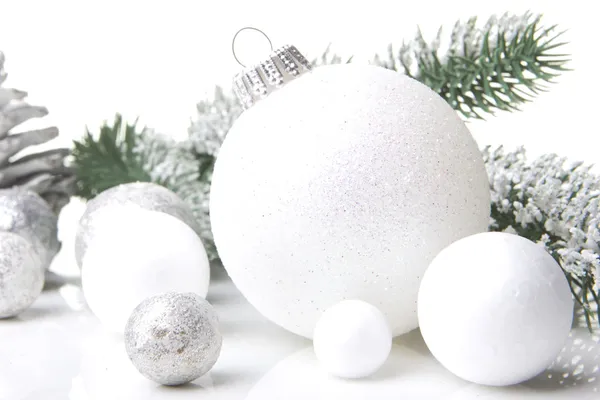 Decoración de Navidad blanco — Foto de Stock