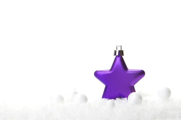 Noël, boule de Noël violet — Photo
